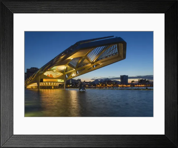 Framed Print : The Museu do Amanha (Museum of Tomorrow) by Santiago Calatrava opened December 2015 Framed Print : The Museu do Amanha (Museum of Tomorrow) by Santiago Calatrava opened December 2015