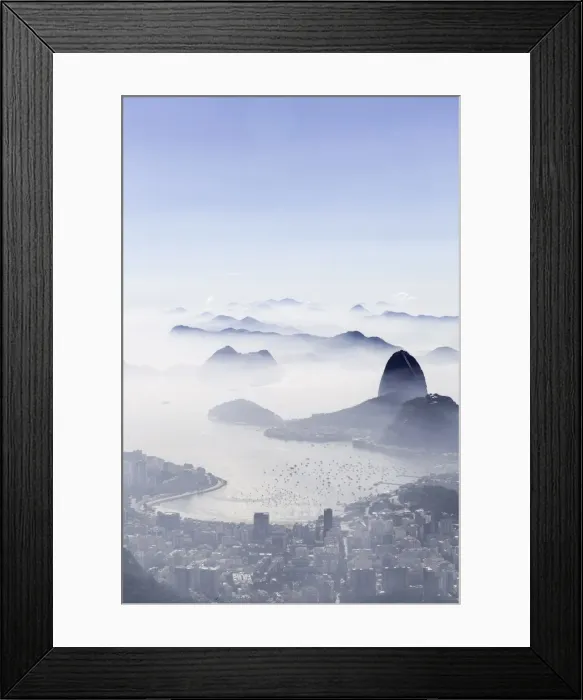 Framed Print : Pao Acucar or Sugar loaf mountain and the bay of Botafogo, Rio de Janeiro, Brazil Framed Print : Pao Acucar or Sugar loaf mountain and the bay of Botafogo, Rio de Janeiro, Brazil