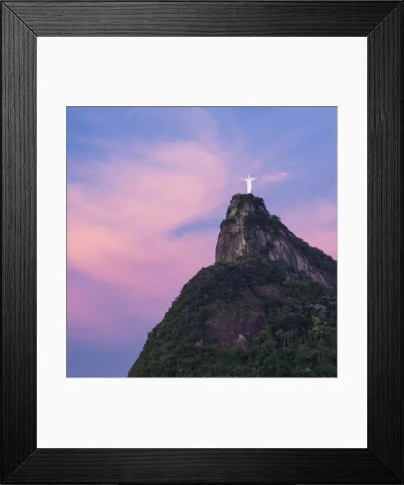 Framed Print : Cristo Redentor (Christ Redeemer) statue on Corcovado mountain in Rio de Janeiro