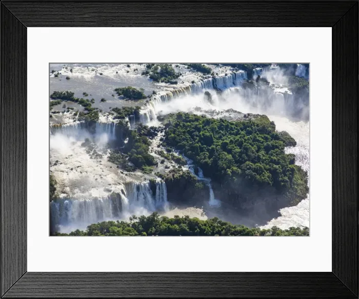 Framed Print : Aerial view over Iguacu Falls, Iguacu (Iguazu) National Park, Brazil Framed Print : Aerial view over Iguacu Falls, Iguacu (Iguazu) National Park, Brazil