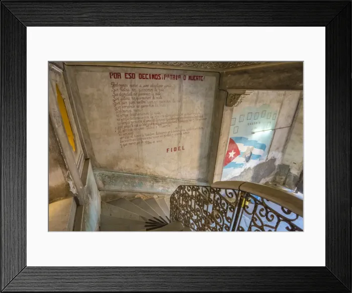 Framed Print : Cuba, Havana, Centro Habana, La Guarida Paladar Restaurant Framed Print : Cuba, Havana, Centro Habana, La Guarida Paladar Restaurant