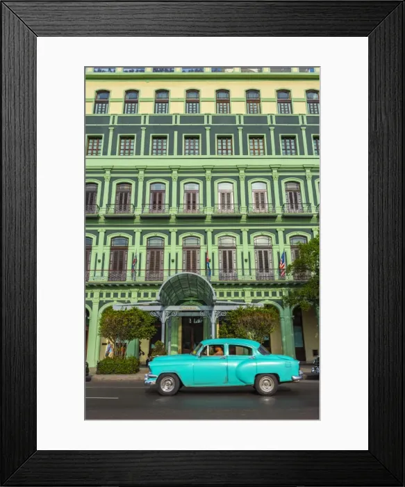 Framed Print : Cuba, Havana, La Habana Vieja, Hotel Saratoga