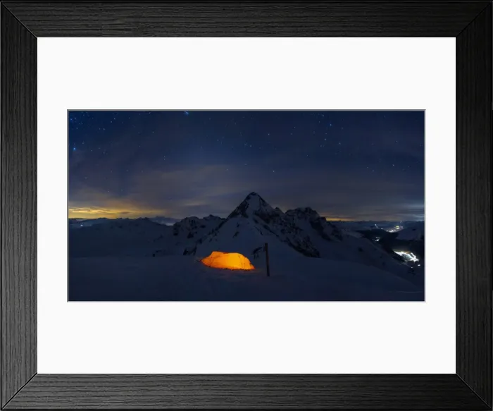 Framed Print : Tenting under the stars, italian alps, Sondrio district, Lombardy, Italy Framed Print : Tenting under the stars, italian alps, Sondrio district, Lombardy, Italy