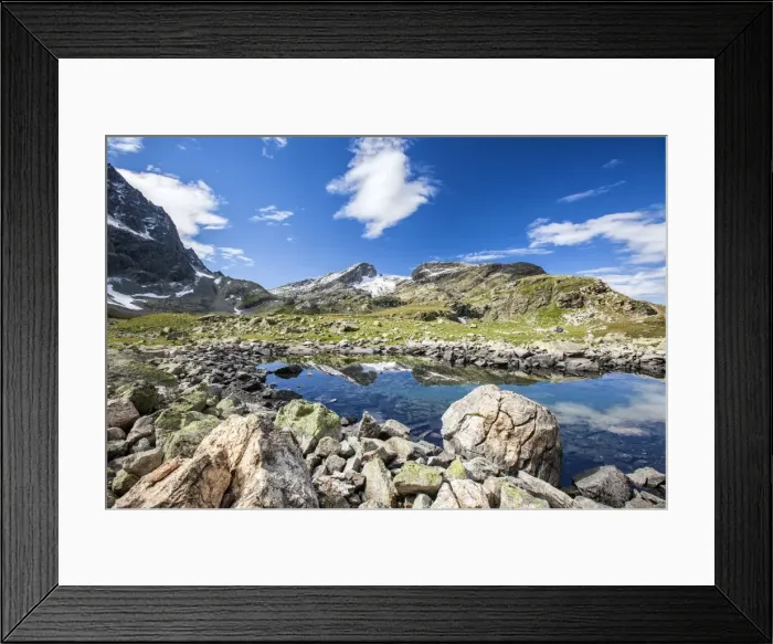 Framed Print : Summer day at Lake Grevasalvas Engadine Canton of Grisons Switzerland Europe Framed Print : Summer day at Lake Grevasalvas Engadine Canton of Grisons Switzerland Europe