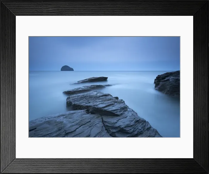 Framed Print : Atmospheric Trebarwith Strand on a moody evening, North Cornwall, England. Summer (June) Framed Print : Atmospheric Trebarwith Strand on a moody evening, North Cornwall, England. Summer (June)