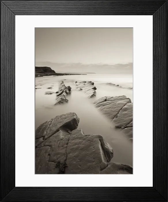 Framed Print : Twilight skies above rocky Kilve Beach on the Somerset Coast, England. Summer (July) Framed Print : Twilight skies above rocky Kilve Beach on the Somerset Coast, England. Summer (July)
