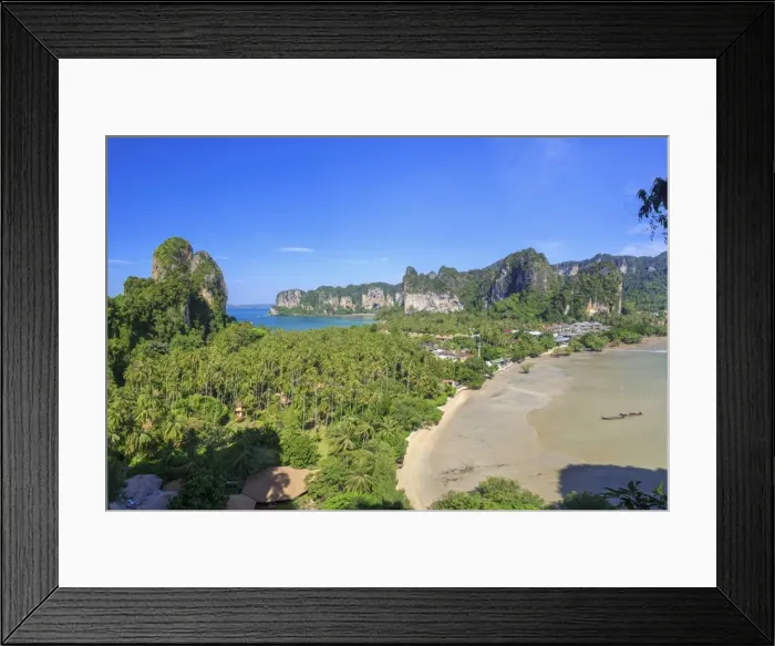 Framed Print : Thailand, Krabi, Hat Railay Beach Framed Print : Thailand, Krabi, Hat Railay Beach
