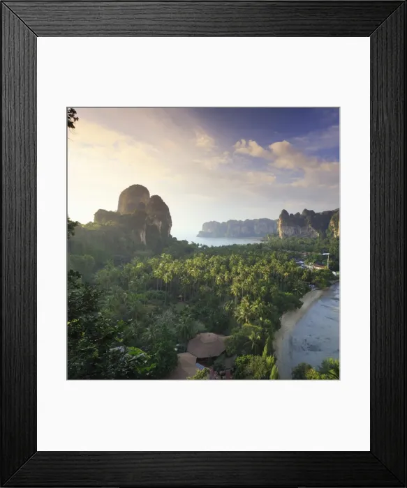 Framed Print : Thailand, Krabi Province, Railay Beach, Laem Phra Nang Peninsula Framed Print : Thailand, Krabi Province, Railay Beach, Laem Phra Nang Peninsula