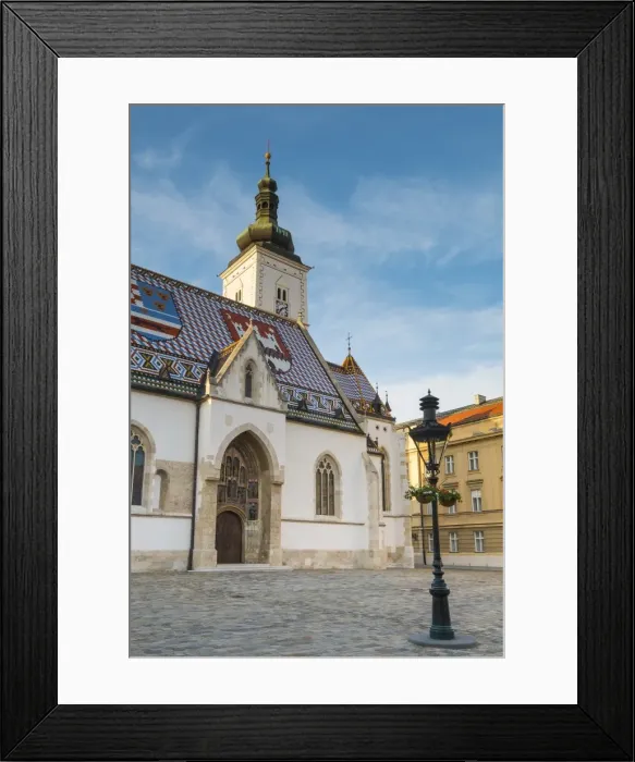 Framed Print : St. Marks Church, Old Town, Zagreb, Croatia Framed Print : St. Marks Church, Old Town, Zagreb, Croatia