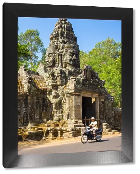 North gate of Banteay Kdei temple, Angkor, UNESCO World Heritage Site, Siem Reap Province