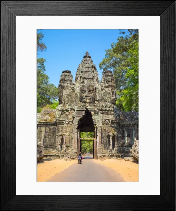 Framed Print : Victory Gate entrance to Angkor Thom, UNESCO World Heritage Site, Siem Reap Province Framed Print : Victory Gate entrance to Angkor Thom, UNESCO World Heritage Site, Siem Reap Province