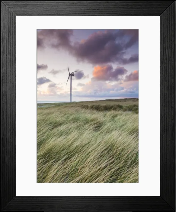 Framed Print : Denmark, Jutland, Danish Riviera, Hvide Sande, windmill, dusk Framed Print : Denmark, Jutland, Danish Riviera, Hvide Sande, windmill, dusk