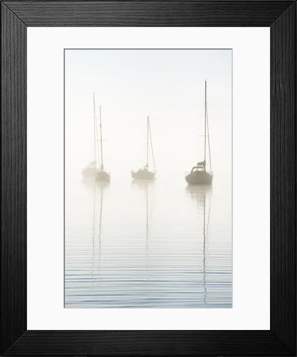 Framed Print : Morning mist on Windermere, Cumbria, UK Framed Print : Morning mist on Windermere, Cumbria, UK