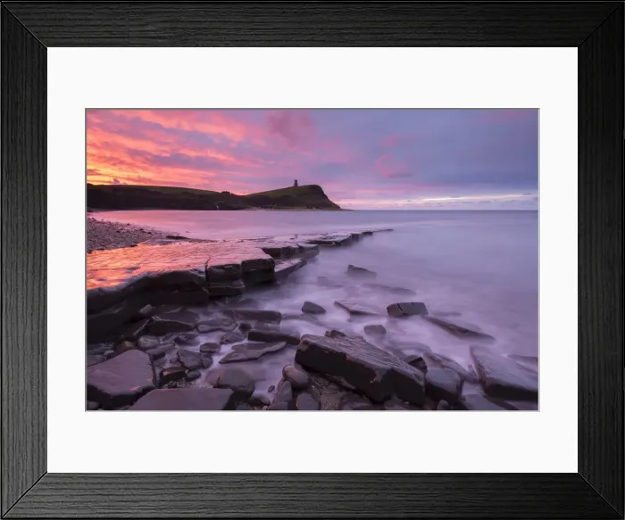Framed Print : Spectacular sunrise over Kimmeridge Bay on the Jurassic Coast World Heritage Site, Dorset, England Framed Print : Spectacular sunrise over Kimmeridge Bay on the Jurassic Coast World Heritage Site, Dorset, England