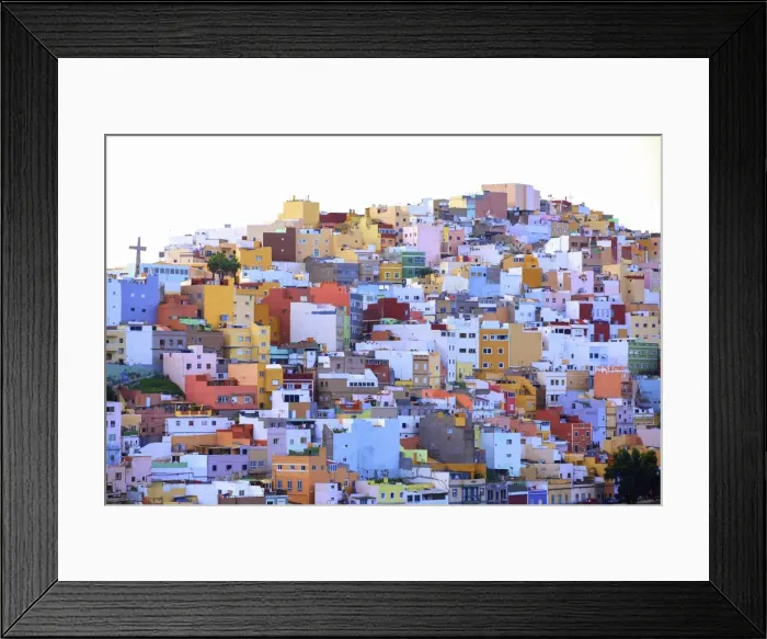 Framed Print : Colourful Buildings in the San Juan District, Las Palmas de Gran Canaria, Gran Canaria Framed Print : Colourful Buildings in the San Juan District, Las Palmas de Gran Canaria, Gran Canaria