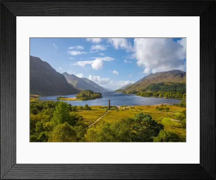Framed Print : UK, Scotland, Highland, Loch Shiel, Glenfinnan, Glenfinnan Monument to the 1745 landing Framed Print : UK, Scotland, Highland, Loch Shiel, Glenfinnan, Glenfinnan Monument to the 1745 landing