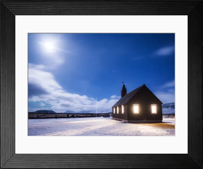 Framed Print : Budir, Snaefellsness peninsula, Western Iceland, Europe Framed Print : Budir, Snaefellsness peninsula, Western Iceland, Europe