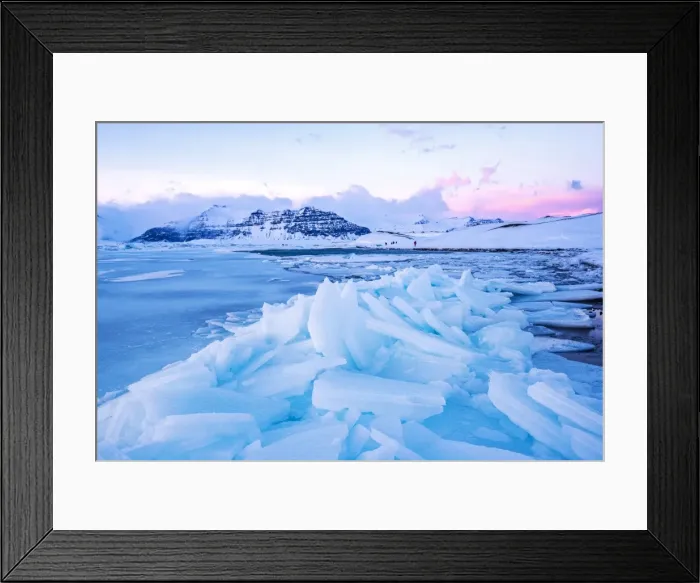 Framed Print : Jokulsarlon glacier lagoon, Iceland, Europe
