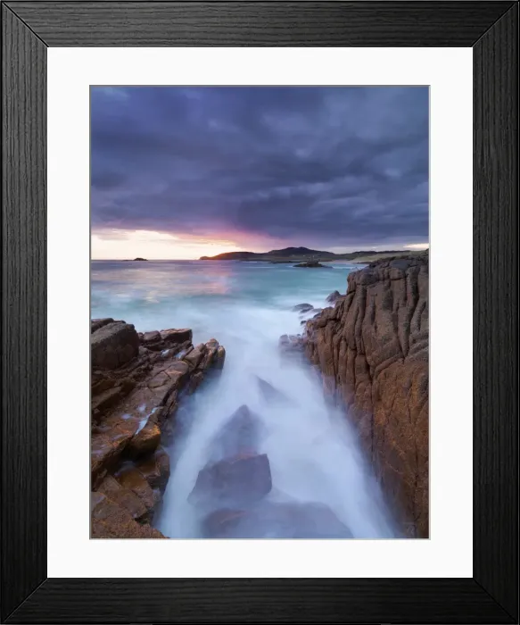 Framed Print : Ireland, Co. Donegal, Cruit island at sunset Framed Print : Ireland, Co. Donegal, Cruit island at sunset