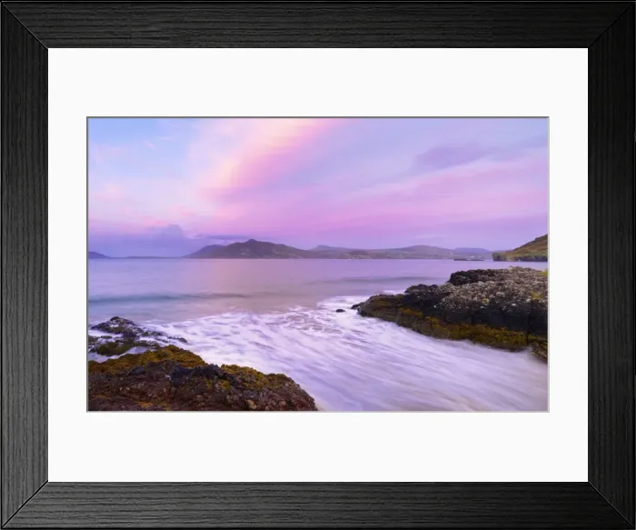Framed Print : Ireland, Co. Donegal, Fanad, Ballymastoker bay at dusk