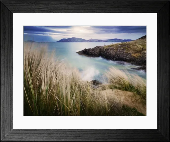 Framed Print : Ireland, Co. Donegal, Fanad, Ballymastoker bay and seagrass Framed Print : Ireland, Co. Donegal, Fanad, Ballymastoker bay and seagrass