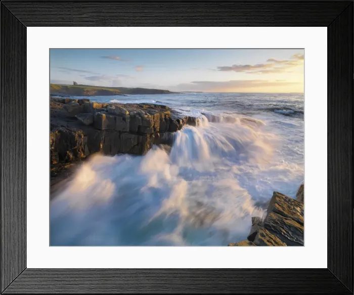 Framed Print : Ireland, Co. Sligo, Mullaghmore at sunset Framed Print : Ireland, Co. Sligo, Mullaghmore at sunset