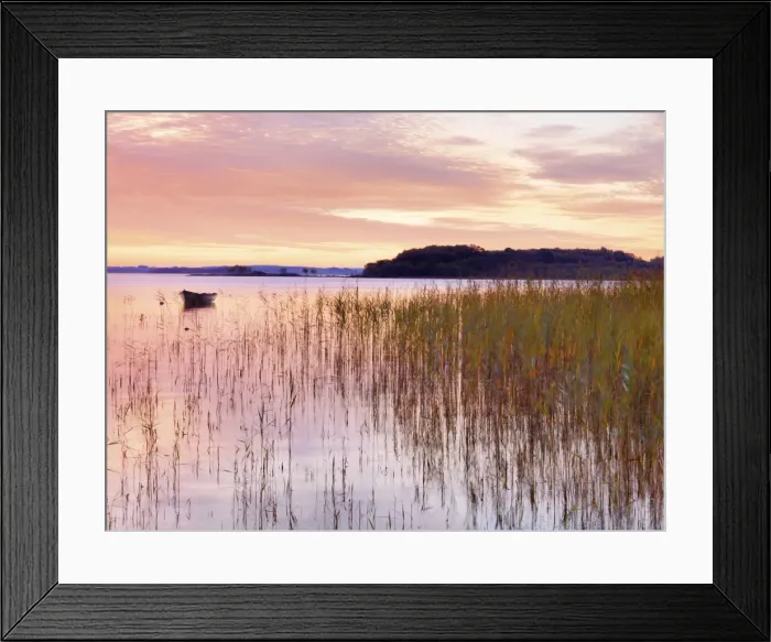 Framed Print : Ireland, Co. Mayo, Lough Conn at sunrise
