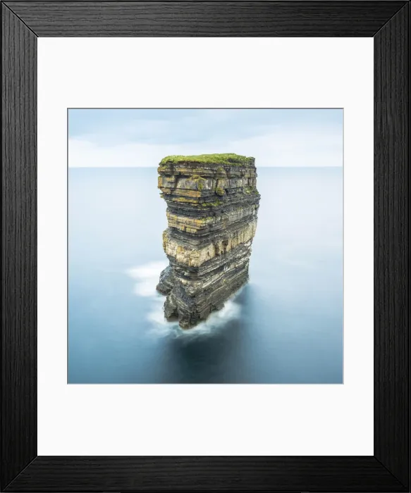 Framed Print : Downpatrick Head, Ballycastle, County Mayo, Donegal, Connacht region, Ireland, Europe