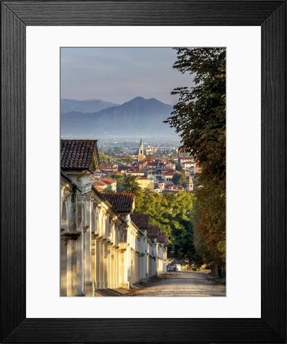 Framed Print : Italy, Italia. Veneto. Vicenza. Monte Berico Sanctuary, the Scalette is a 192 steps Framed Print : Italy, Italia. Veneto. Vicenza. Monte Berico Sanctuary, the Scalette is a 192 steps