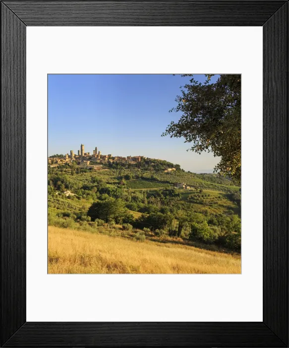 Framed Print : Italy, Italia. Tuscany, Toscana. Siena district, Val d Elsa, San Gimignano