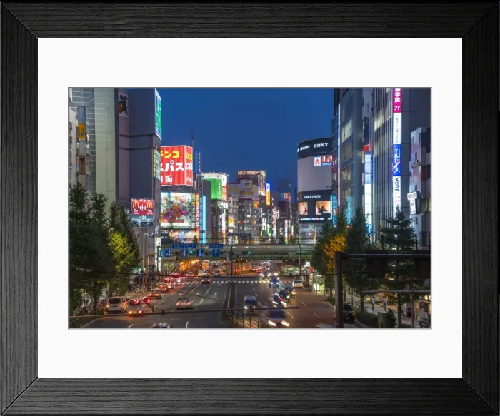 Framed Print : Shinjuku district at night, Tokyo, Japan Framed Print : Shinjuku district at night, Tokyo, Japan