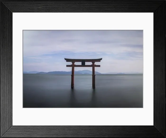 Framed Print : Torii Gate, Lake Biwa, Takashima, Shiga, Japan Framed Print : Torii Gate, Lake Biwa, Takashima, Shiga, Japan
