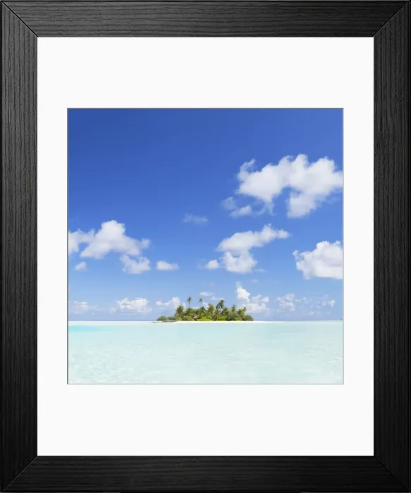 Framed Print : Tropical island, South Male Atoll, Kaafu Atoll, Maldives Framed Print : Tropical island, South Male Atoll, Kaafu Atoll, Maldives