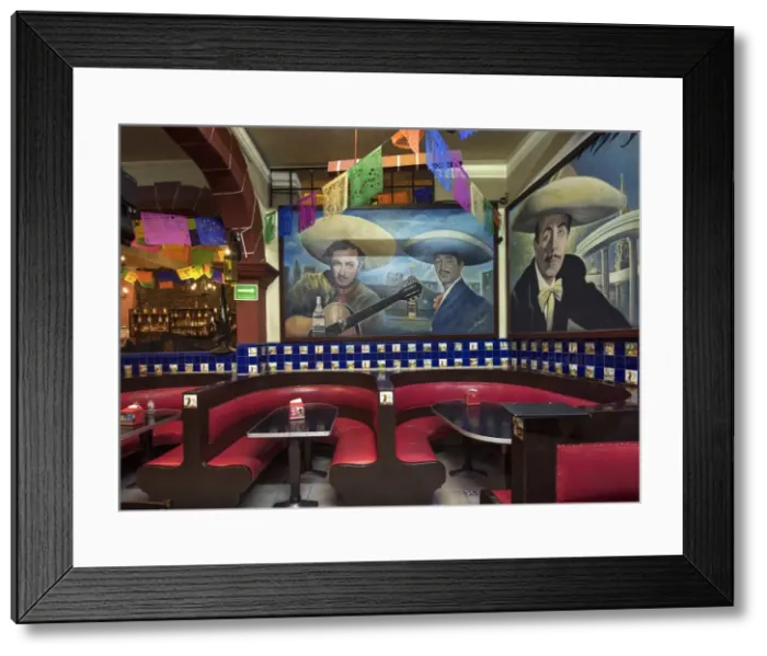 Framed Print : Mexico, Mexico City, Salon Tenampa, Cantina, Wall Murals, Birthplace of Mariachi Framed Print : Mexico, Mexico City, Salon Tenampa, Cantina, Wall Murals, Birthplace of Mariachi