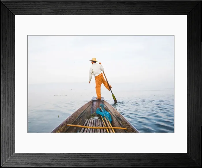 Framed Print : Inle lake, Nyaungshwe township, Taunggyi district, Myanmar (Burma). Local fisherman Framed Print : Inle lake, Nyaungshwe township, Taunggyi district, Myanmar (Burma). Local fisherman