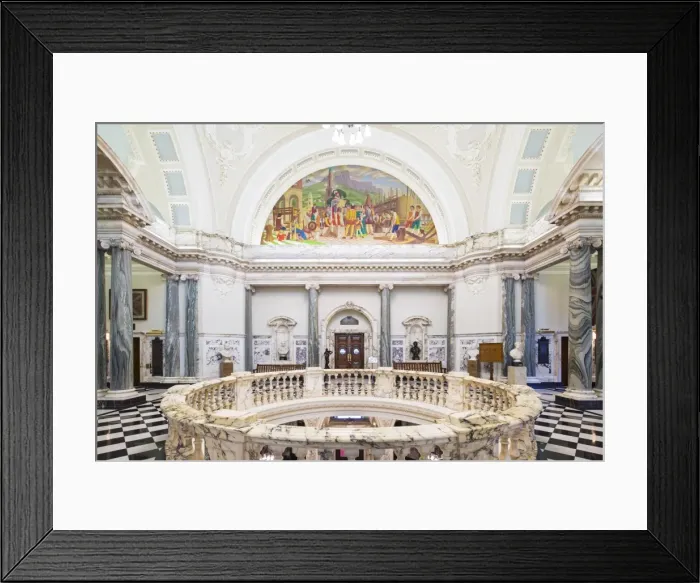 Framed Print : United Kingdom, Northern Ireland, County Antrim, Belfast. The interior of City Hall Framed Print : United Kingdom, Northern Ireland, County Antrim, Belfast. The interior of City Hall