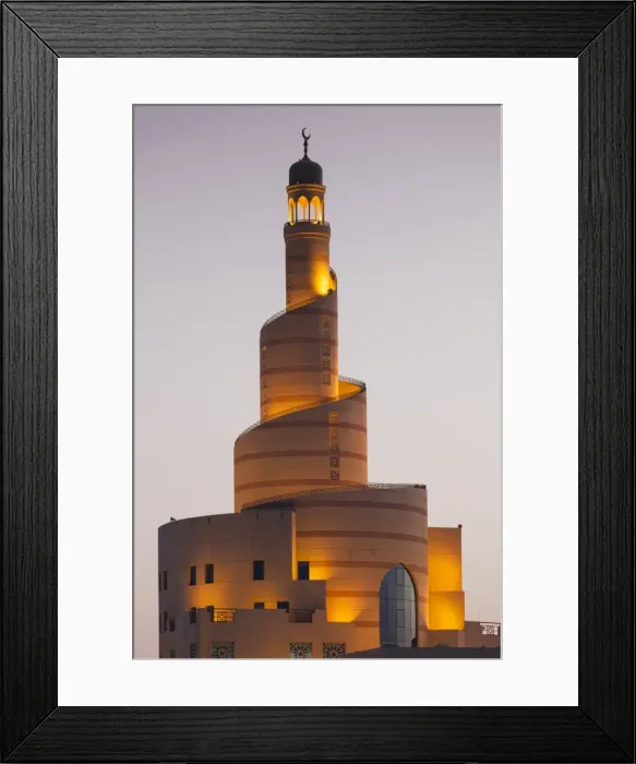 Framed Print : Qatar, Doha, FANAR, Qatar Islamic Cultural Center, dusk Framed Print : Qatar, Doha, FANAR, Qatar Islamic Cultural Center, dusk