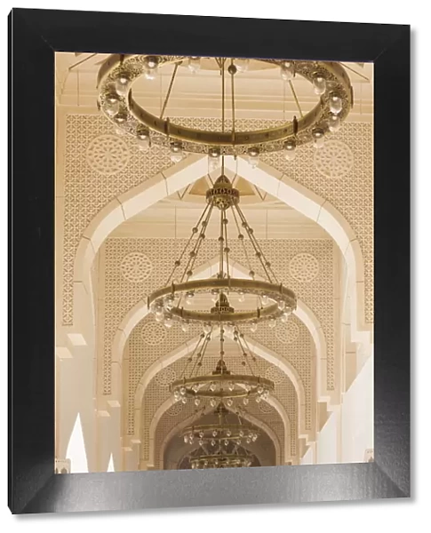 Qatar, Doha, Abdul Wahhab Mosque, The State Mosque of Qatar, courtyard walkway