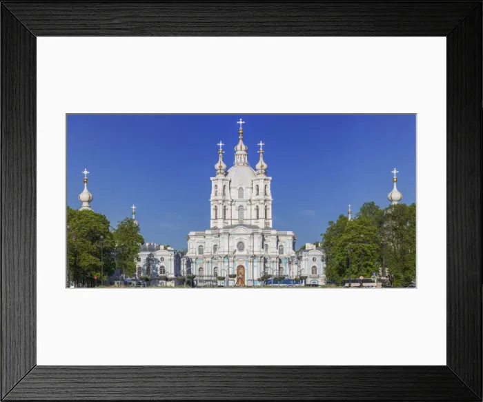Framed Print : Smolny Cathedral, Saint Petersburg, Russia