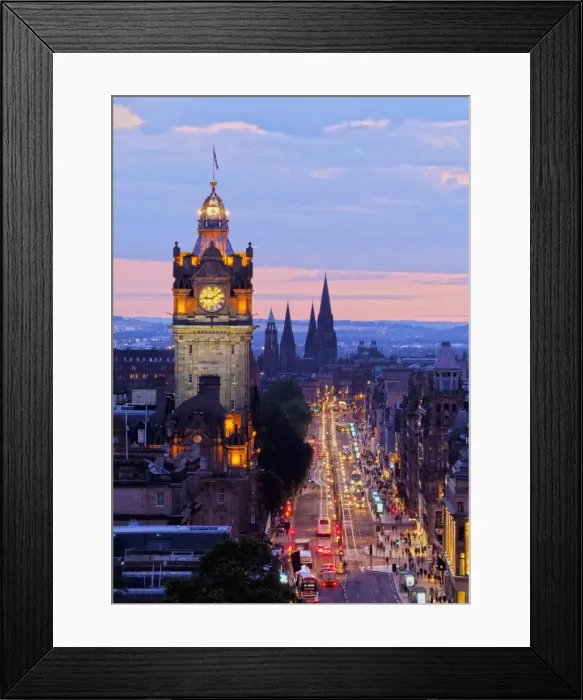 Framed Print : UK, Scotland, Lothian, Edinburgh, Calton Hill, View of The Balmoral Hotel Framed Print : UK, Scotland, Lothian, Edinburgh, Calton Hill, View of The Balmoral Hotel