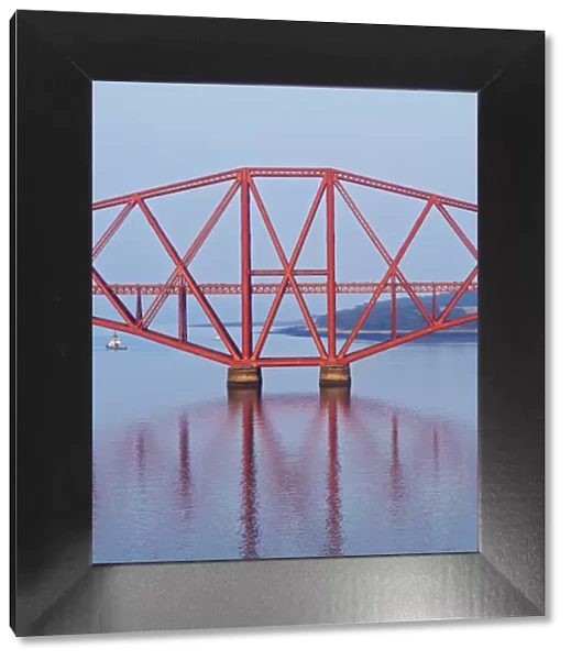 UK, Scotland, Lothian, Edinburgh Area, Queensferry, View of the Forth Bridge