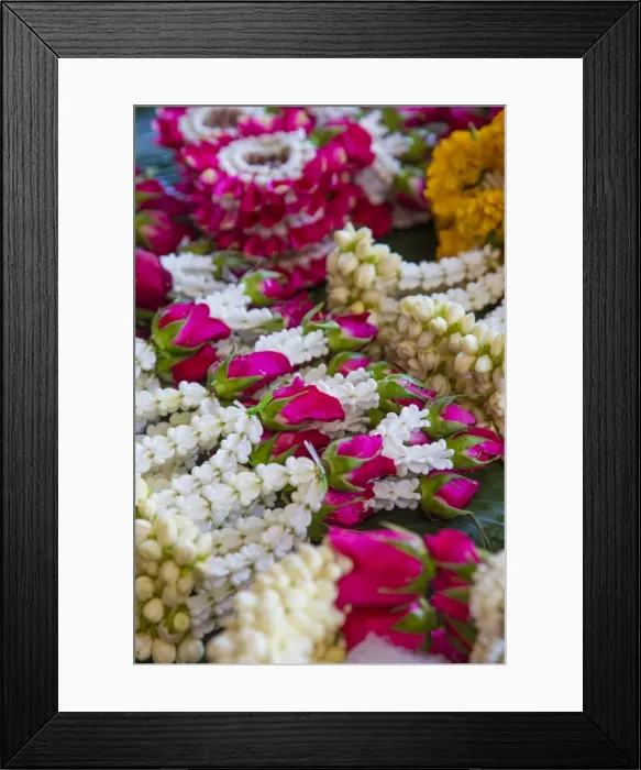 Framed Print : Flower Market, Bangkok, Thailand Framed Print : Flower Market, Bangkok, Thailand