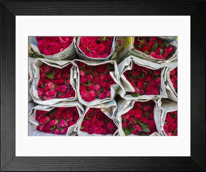 Framed Print : Flower Market, Bangkok, Thailand Framed Print : Flower Market, Bangkok, Thailand