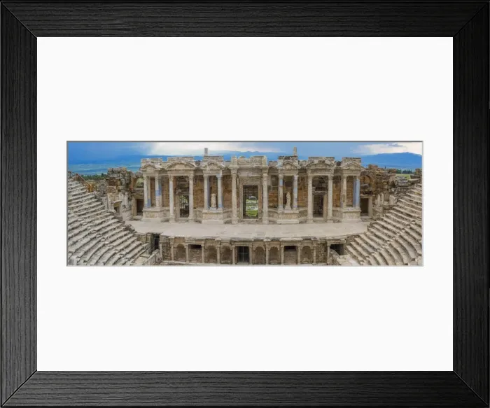 Framed Print : Ruins of ancient Hierapolis, Pamukkale, Denizli Province, Turkey Framed Print : Ruins of ancient Hierapolis, Pamukkale, Denizli Province, Turkey