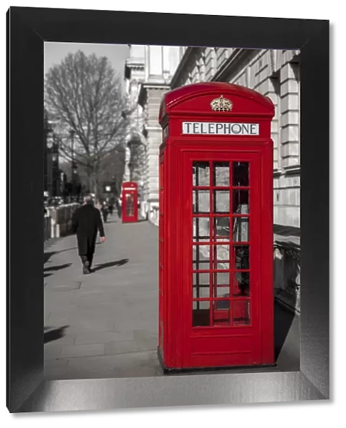 UK, England, London, Westminster, Parliament Square, Telephone boxes