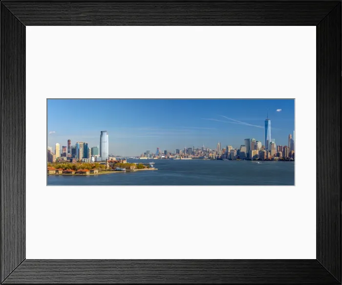 Framed Print : USA, New Jersey, Jersey City, Paulus Hook and New York, Manhattan Skyline Framed Print : USA, New Jersey, Jersey City, Paulus Hook and New York, Manhattan Skyline