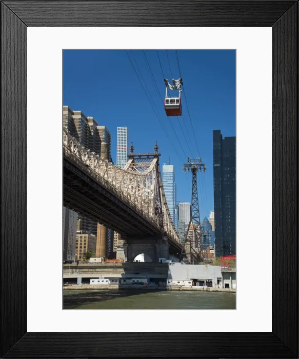 Framed Print : USA, East Coast, New York, Midtown, East River, Roosevelt Island, Queensboro Bridge Framed Print : USA, East Coast, New York, Midtown, East River, Roosevelt Island, Queensboro Bridge