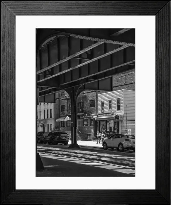 Framed Print : USA, New York, Queens, Astoria, under the subway Framed Print : USA, New York, Queens, Astoria, under the subway