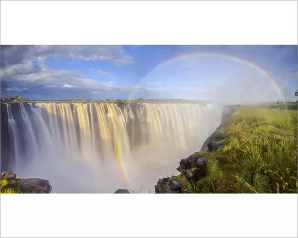 Zimbabwe, Victoria Falls, Victoria Falls National Park during rainy season (UNESCO Site)