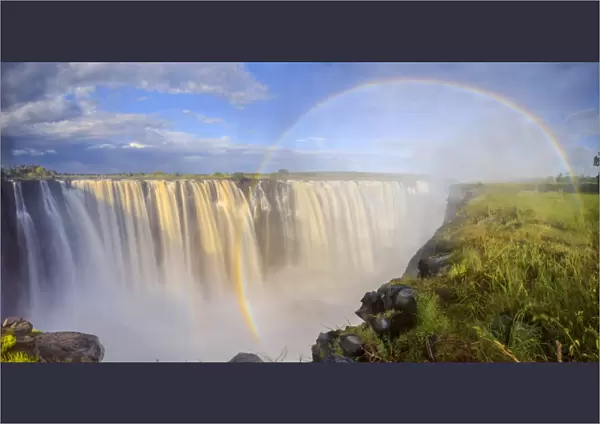 Zimbabwe, Victoria Falls, Victoria Falls National Park during rainy season (UNESCO Site)